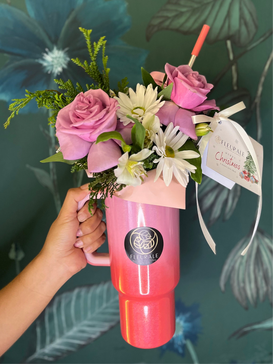 Termo con flores