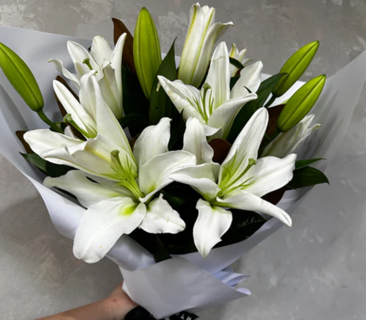 Bouquet casablanca (lilium oriental)