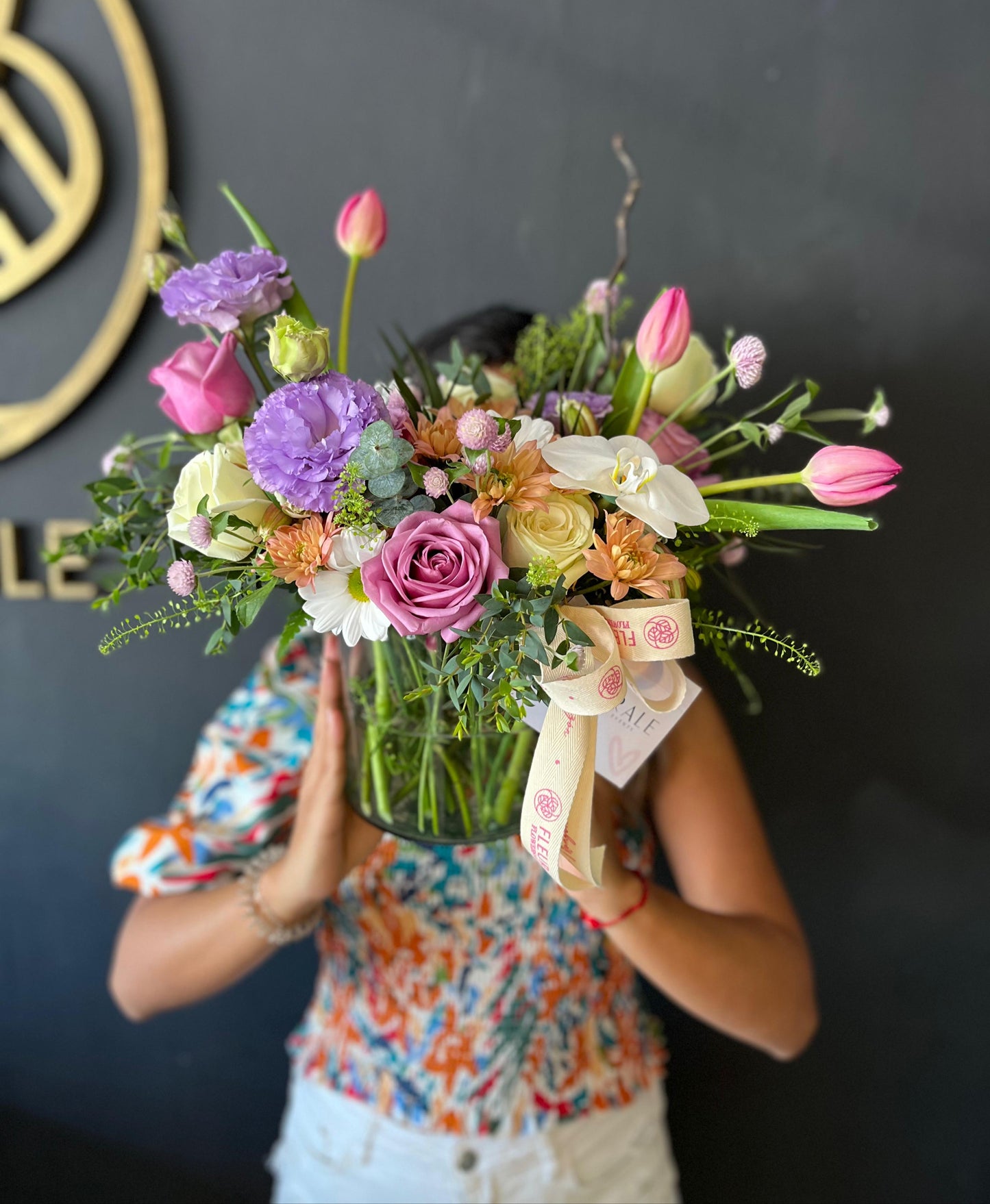 Arreglo con tulipanes - mix premium