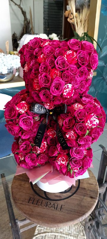 Osito de mini rosas