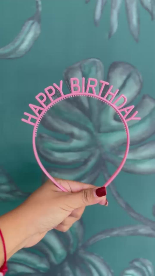 Diadema de cumpleaños colores