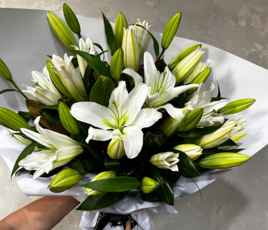 Bouquet casablanca (lilium oriental)